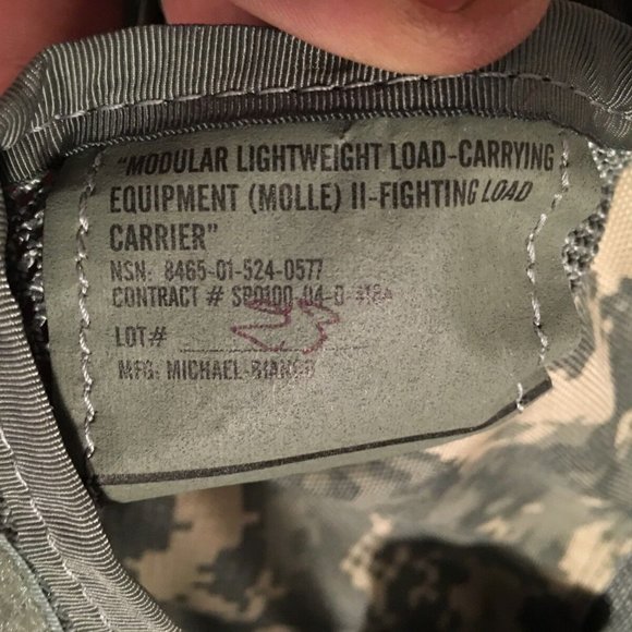 MOLLE II ACU FLC TACTICAL FIGHTING LOAD CARRIER VEST CHEST RIG & POUCHES JJ 951 - Picture 10 of 13